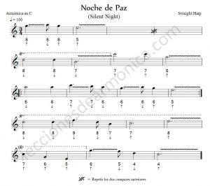 Cómo Tocar Noche De Paz Con Armónica En Do – Video Tutorial Y Partitura