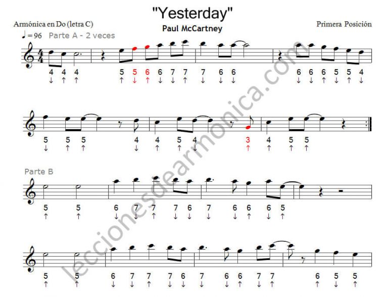 Aprende A Tocar En Armónica «Yesterday» The Beatles En Versión Fácil!